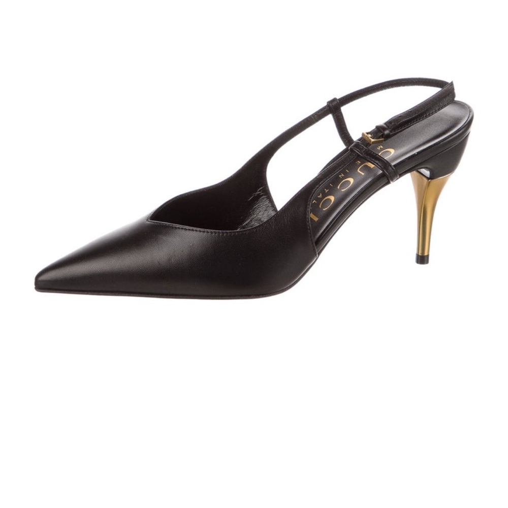Gucci Leather Slingback Heels - Picture 3 of 5